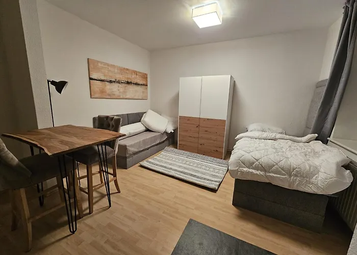 Апартаменты Ideal Fuer Monteure Apartmenthaus 1-2 Mit Kueche, Waschmaschine, Bad, Wifi, Flat Tv Usw *